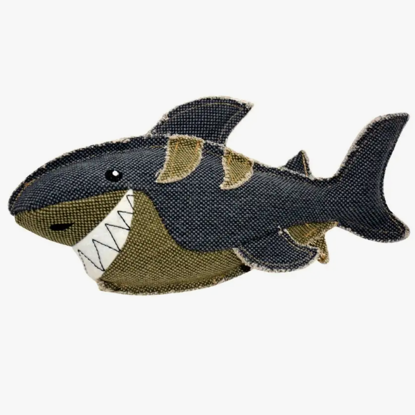 Duvo+ игрушка для собак брезентовая "веселая акула", 21х12см в интернет-зоомагазине Pets Room