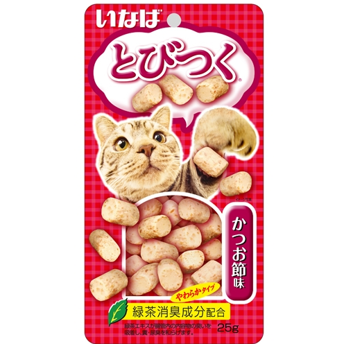 Qsc-211 inaba tobitsuku лакомство для кошек со вкусом кацуобуси 25г в интернет-зоомагазине Pets Room