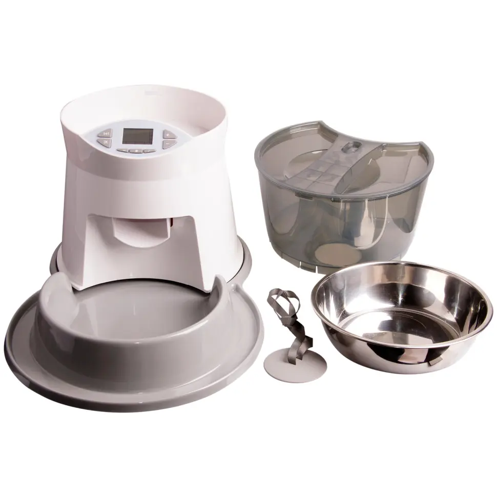 Superdesign автокормушка, 2500 мл, бело-серый в интернет-зоомагазине Pets Room