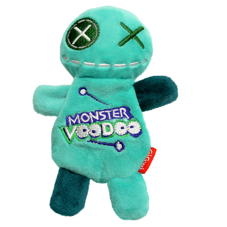 85054 Игрушка для собак кукла-вуду зеленая 17,5 см, серия monster voodoo, gigwi в интернет-зоомагазине Pets Room
