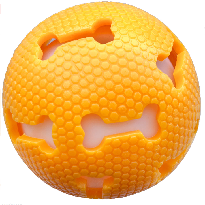 Игрушка для собак светящийся мяч 7см rich breed ис-43 оранжевый в интернет-зоомагазине Pets Room