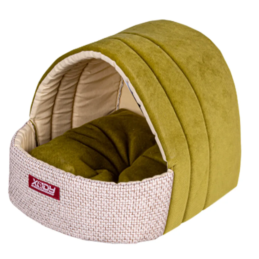 Домик эстрада  (флок) №2 olive в интернет-зоомагазине Pets Room