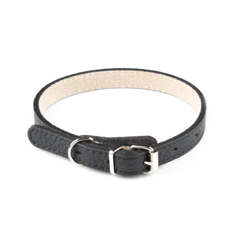 Ошейник mr.kranch для собак из натуральной кожи прямой, 48-60см, чёрный (34001) фото Ошейник mr.kranch для собак из натуральной кожи прямой, 48-60см, чёрный (34001) в интернет-зоомагазине Pets Room