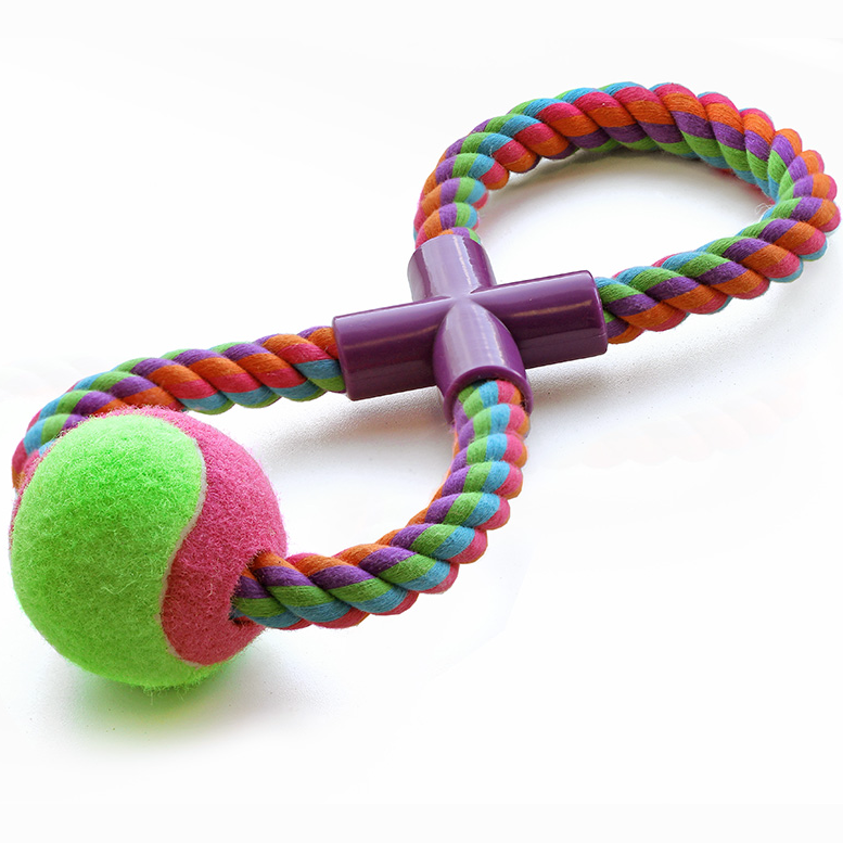 Игрушка для собак "веревка-восьмёрка, мяч", 295мм, triol в интернет-зоомагазине Pets Room