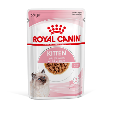 Royal canin kitten 85 г пауч влажный корм мелкие кусочки в соусе для котят в возрасте до 12 месяцев в интернет-зоомагазине Pets Room