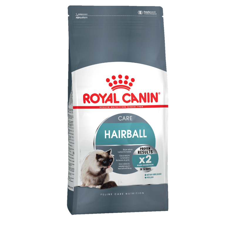 Royal canin hairball care 400 г сухой корм для взрослых кошек в целях профилактики образования волосяных комочков в желудочно-кишечном тракте 1х12 в интернет-зоомагазине Pets Room