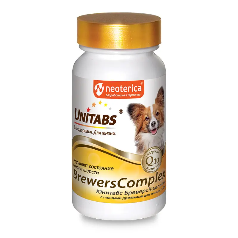 Unitabs brewerscomplex с q10 для мелких собак - 100 табл. в интернет-зоомагазине Pets Room