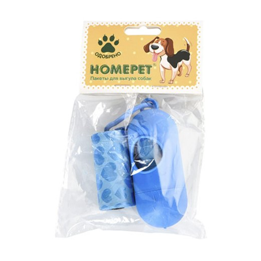 Homepet 2 х 20 шт пакеты для выгула собак в интернет-зоомагазине Pets Room