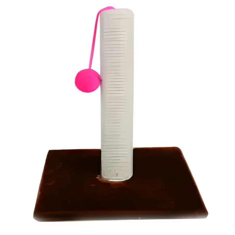 Когтеточка yugi с шариком коричневая, оранжевая 40см /ys2153/ в интернет-зоомагазине Pets Room