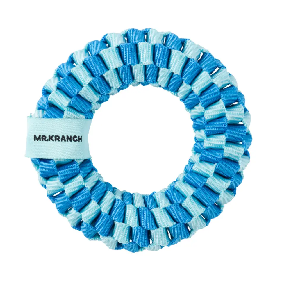 Mr.kranch игрушка для собак плетеное кольцо, диаметр 10 см, голубая в интернет-зоомагазине Pets Room