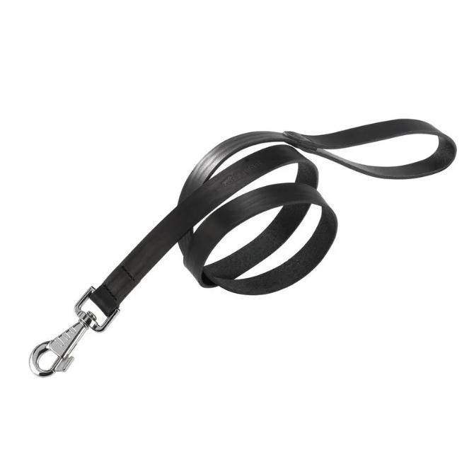 Поводок natural g20/180 кожаный, чёрный фото Поводок natural g20/180 кожаный, чёрный в интернет-зоомагазине Pets Room
