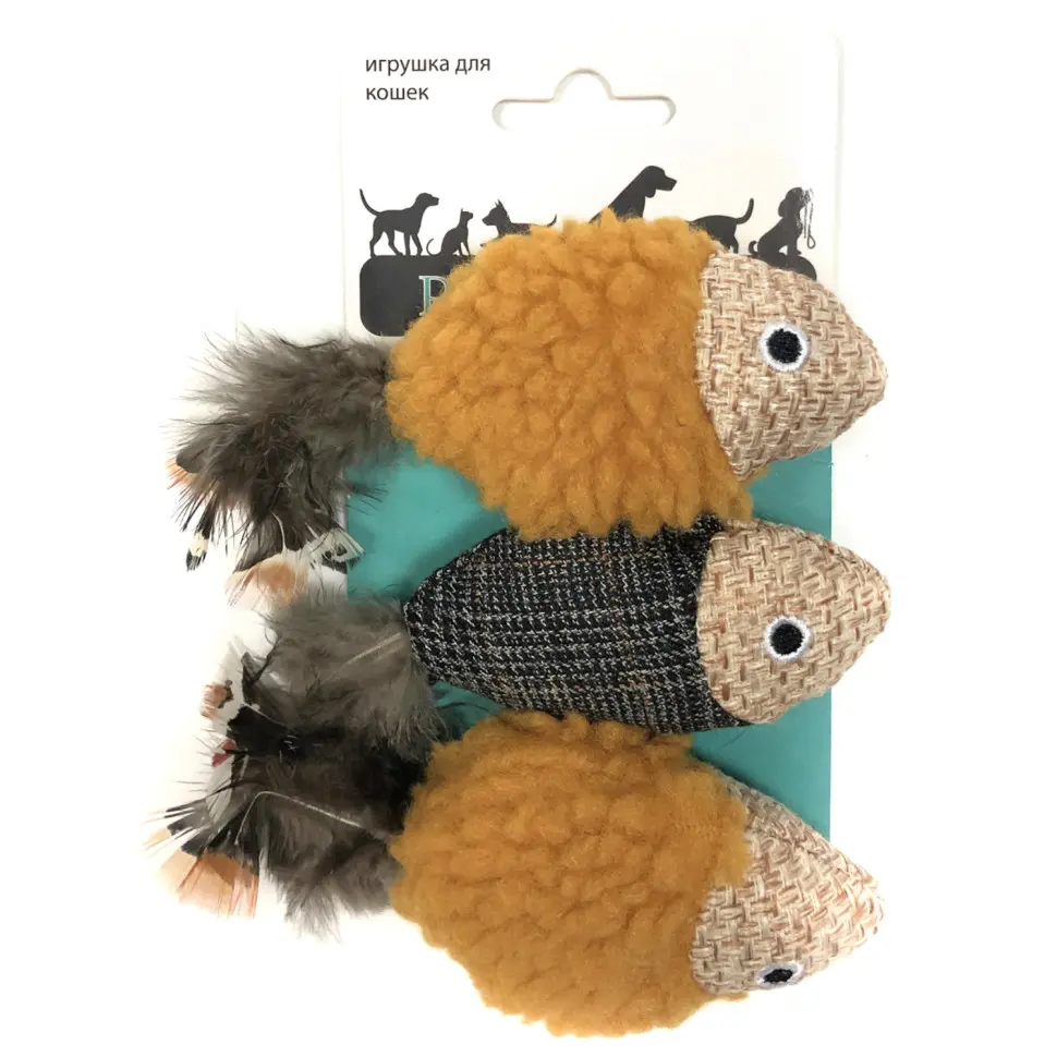 Petpark игрушка для кошек рыбки, 3 шт в интернет-зоомагазине Pets Room