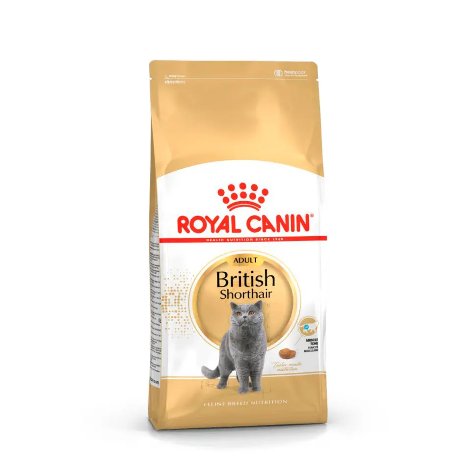Royal canin british shorthair adult для британских короткошерстных кошек старше 12 месяцев - 2 кг в интернет-зоомагазине Pets Room