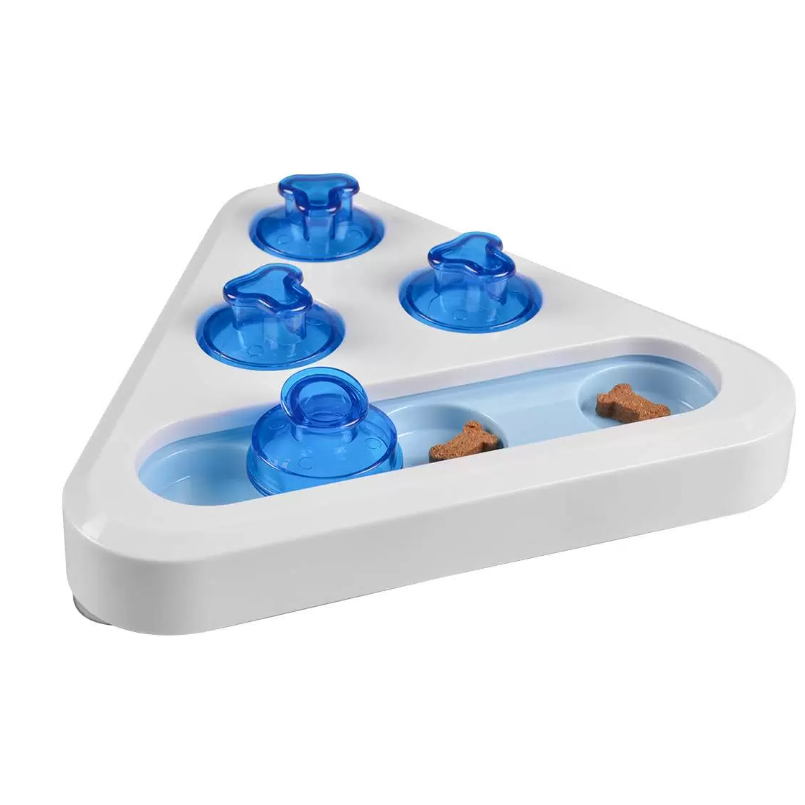 Duvo+ развивающая игрушка - головоломка для животных пластиковая "треугольник", 24x24x5.5 в интернет-зоомагазине Pets Room