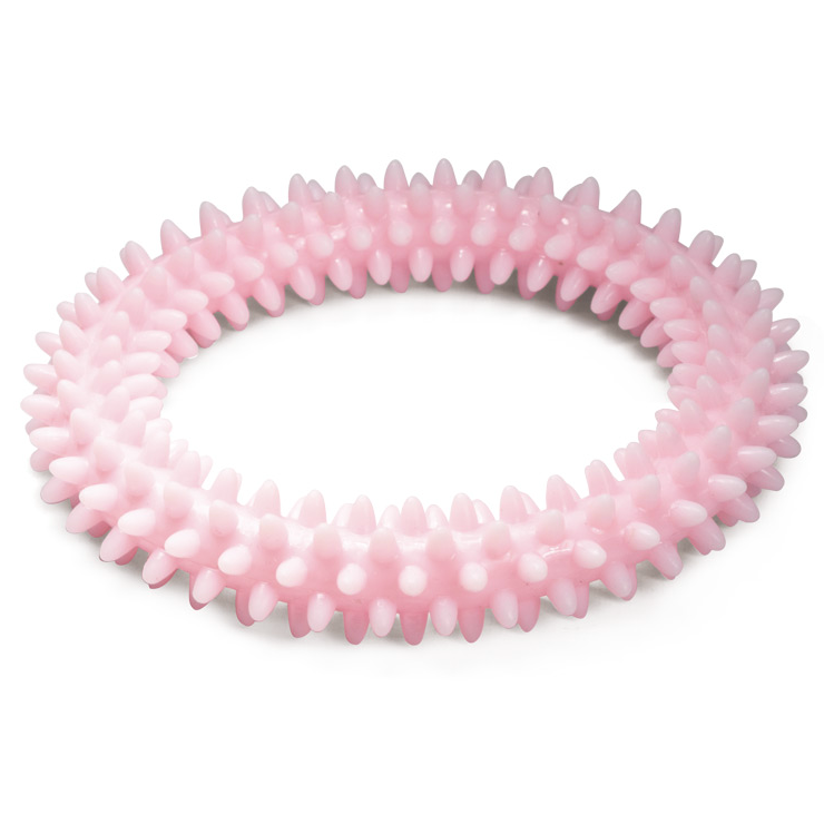 Игрушка для щенков из термопластичной резины "кольцо", розовое, d105мм, серия puppy, triol в интернет-зоомагазине Pets Room