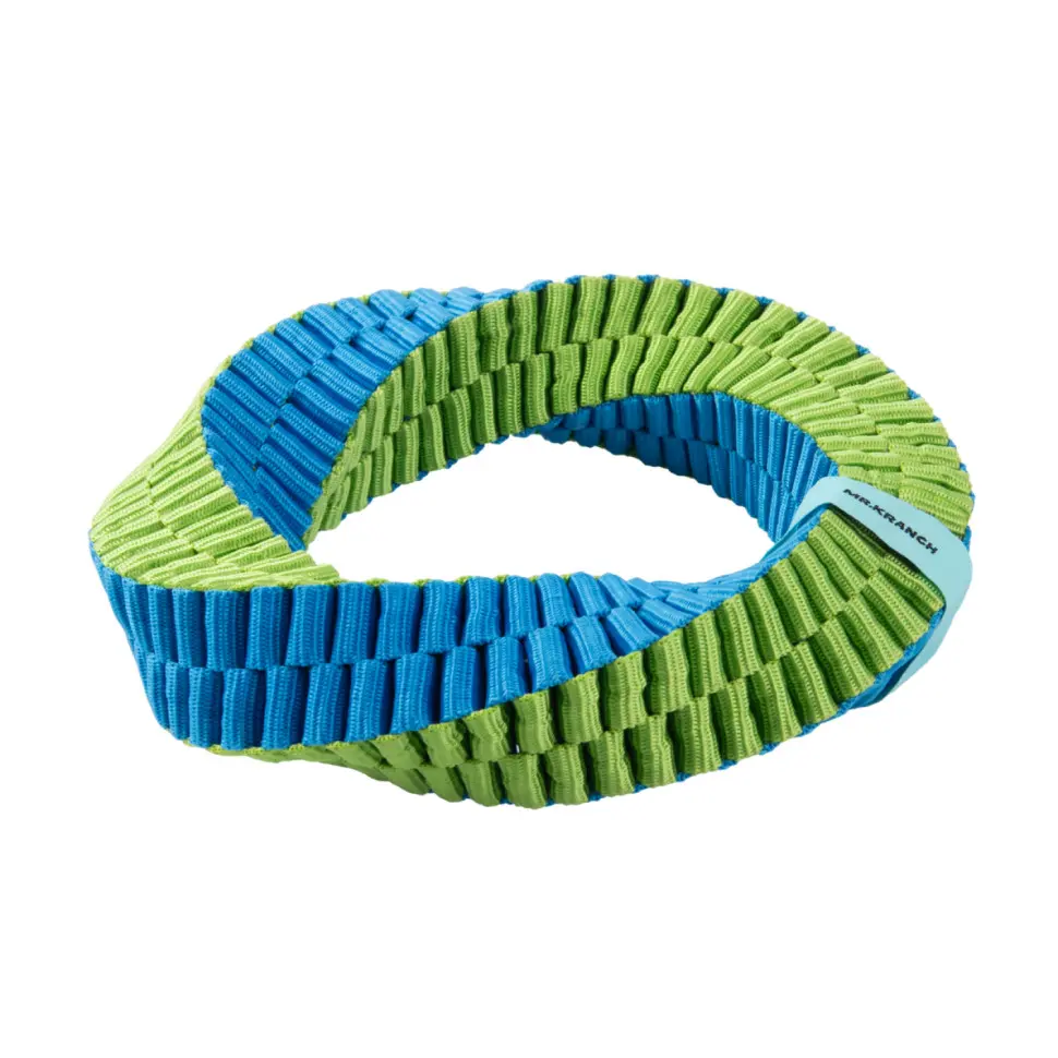 Mr.kranch игрушка для собак плетеное кольцо-спираль, диаметр 19 см, зеленая в интернет-зоомагазине Pets Room