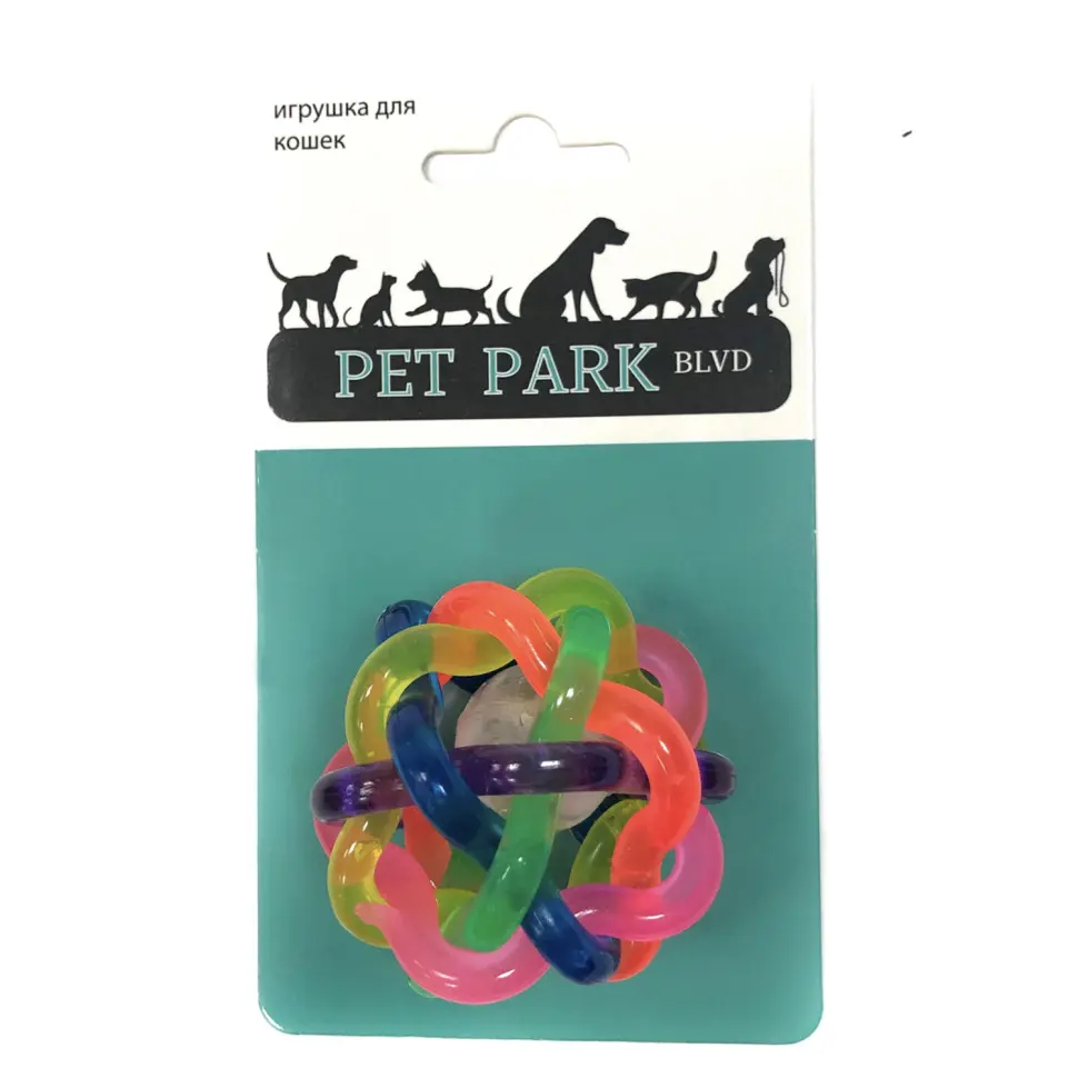 Petpark игрушка для кошек мячик светящийся, пластик в интернет-зоомагазине Pets Room