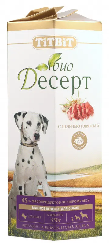 Titbit лакомство для собак печенье с печенью стандарт - 350 г в интернет-зоомагазине Pets Room
