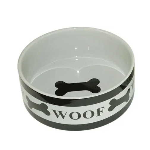 Миска керамическая "косточки" №1 (0,29 л.) (10702070/191222/3453716) в интернет-зоомагазине Pets Room