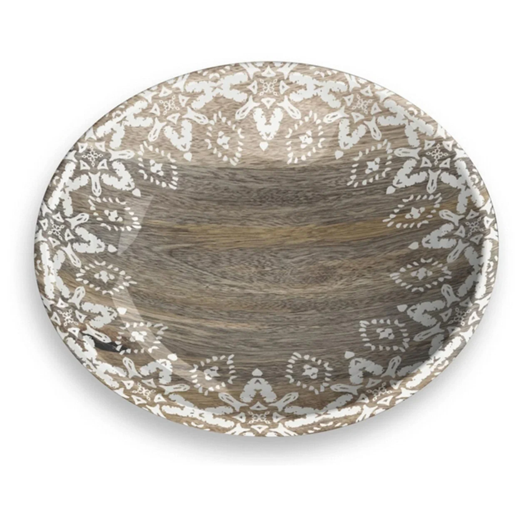 Tarhong миска для животных "moroccan wood", древесная с рисунком, 18х7.1см/590мл в интернет-зоомагазине Pets Room