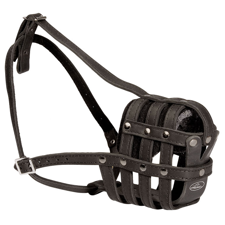 Намордник кож №15 (дог) rich breed фото Намордник кож №15 (дог) rich breed в интернет-зоомагазине Pets Room