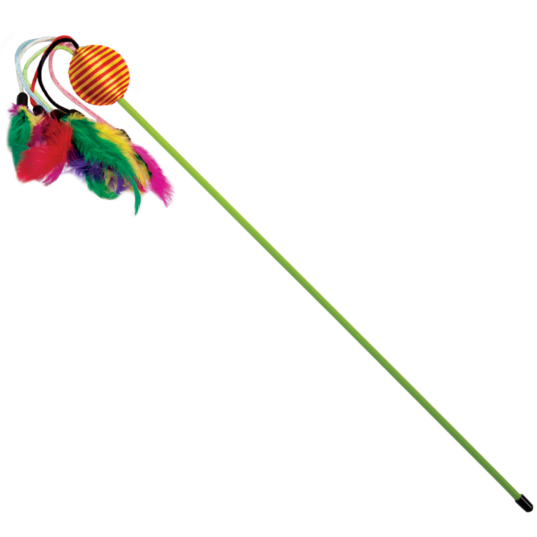 Игрушка-дразнилка для кошек "карнавал", d40/650мм, triol в интернет-зоомагазине Pets Room