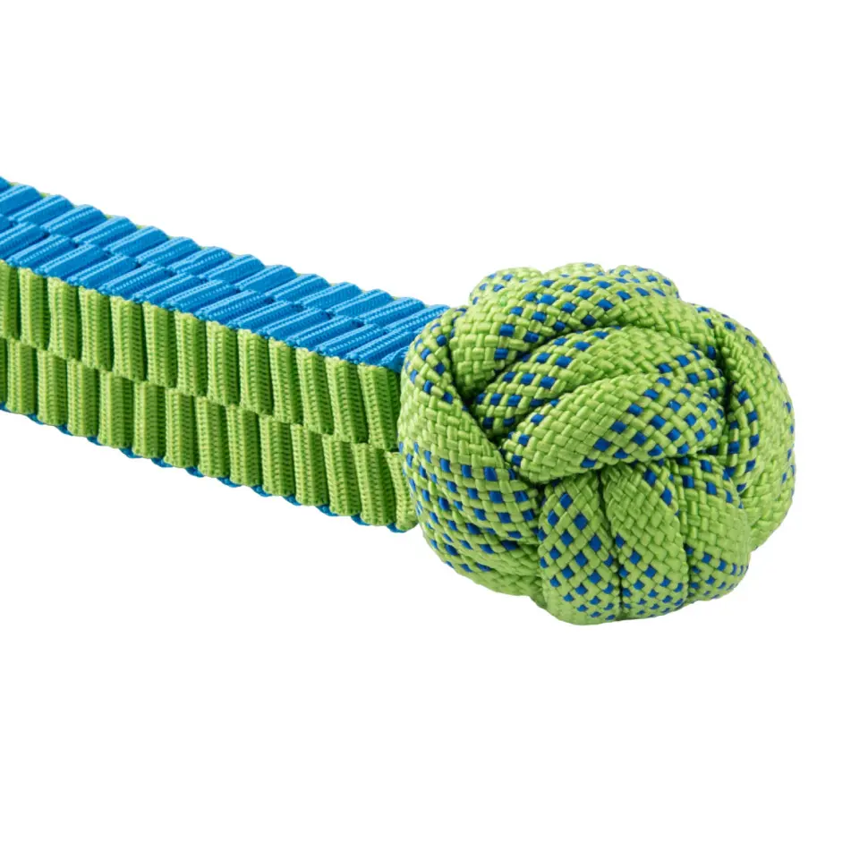 Mr.kranch игрушка для собак плетеный жгут с мячом, 13 см, зеленая в интернет-зоомагазине Pets Room