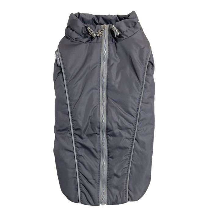 Жилет зимний для собак аляска р.70-1 (т.серый) в интернет-зоомагазине Pets Room