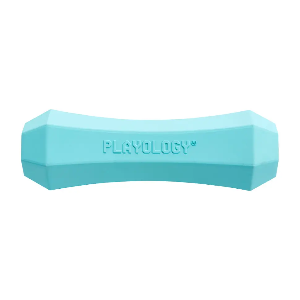 Playology squeaky chew stick хрустящая жевательная палочка для собак с ароматом арахиса, большая, голубой в интернет-зоомагазине Pets Room