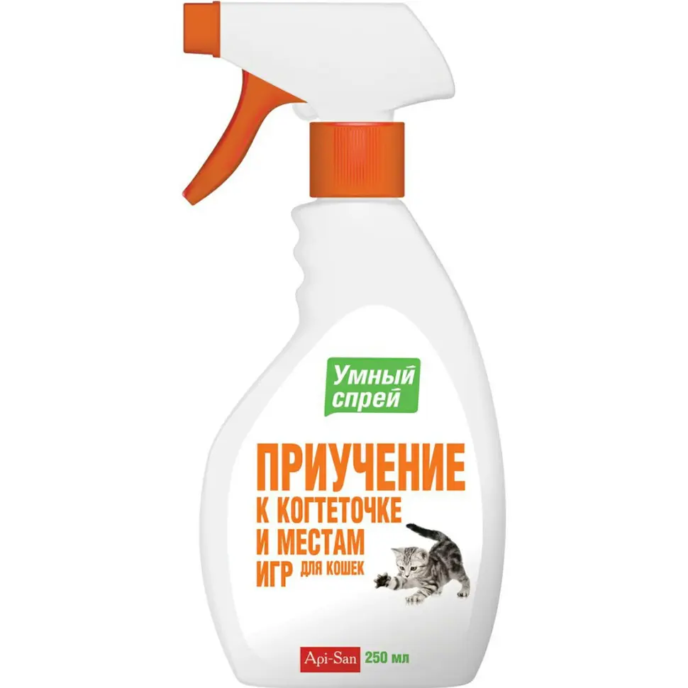 Apicenna умный спрей "приучение к когтеточке" для кошек - 200 мл в интернет-зоомагазине Pets Room