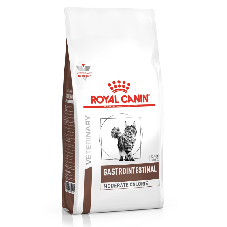 Royal canin vd gastrointestinal модерейт кэлори 2 кг ветеринарная диета, сухой корм для кошек при нарушении пищеварения 1х6 в интернет-зоомагазине Pets Room