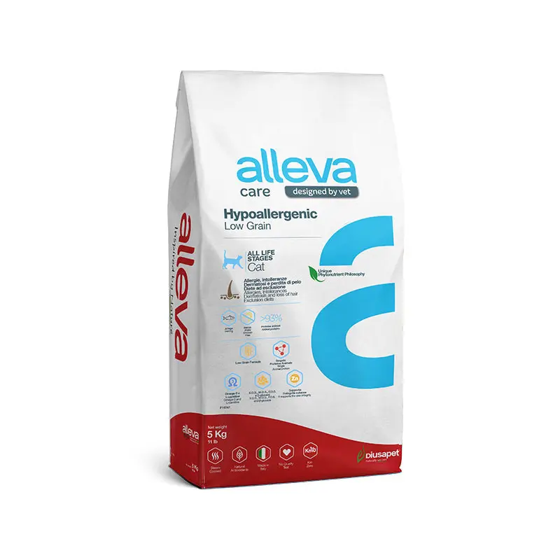 Alleva care cat hypoallergenic low grain низкозерновой корм для взрослых кошек при аллергии - 5 кг в интернет-зоомагазине Pets Room