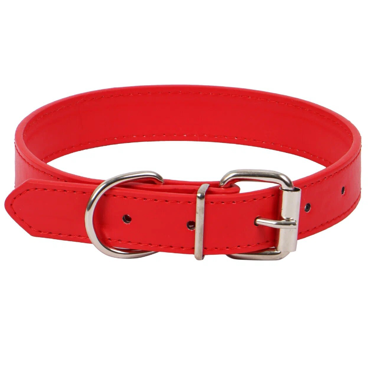 Ошейник экокожа pixel красный l (2.5*51) rich breed в интернет-зоомагазине Pets Room