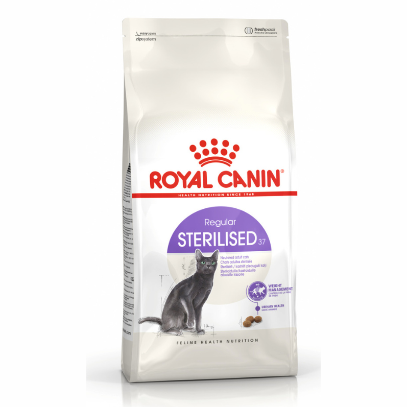 ROYAL CANIN STERILISED 37 400 г сухой корм для стерилизованных кошек с 1 до 7 лет 1х12 в интернет-зоомагазине Pets Room