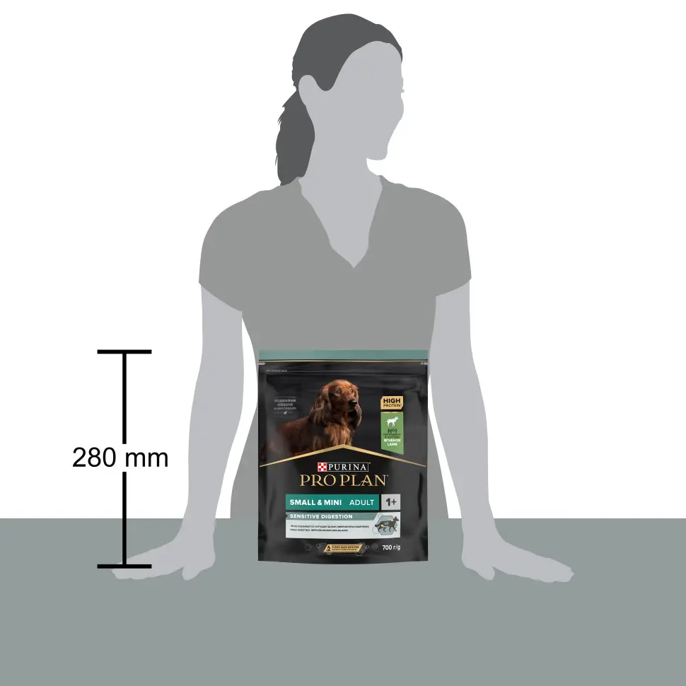 Pro plan adult small&mini sensitive digestion сухой корм для собак мелких пород с чувствительным пищеварением с ягненком и рисом - 700 гр в интернет-зоомагазине Pets Room