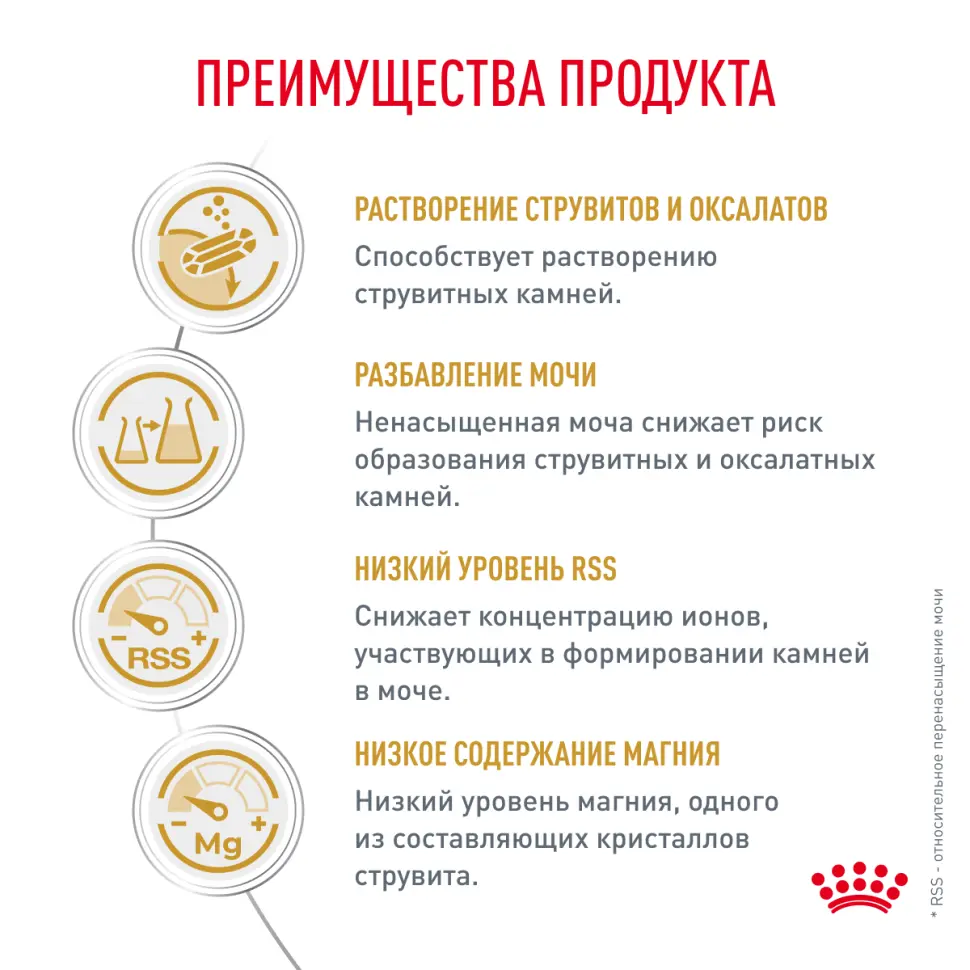 Royal canin urinary s/o сухой диетический корм для взрослых кошек, способствующий растворению струвитных мочевых камней и снижению риска их повторного образования - 350 г в интернет-зоомагазине Pets Room