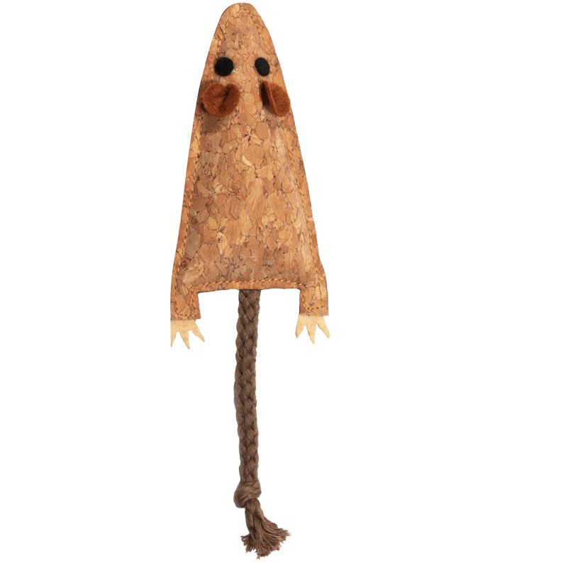 Игрушка для кошек из пробковой коры "мышка с хвостиком", 90/175мм, triol в интернет-зоомагазине Pets Room