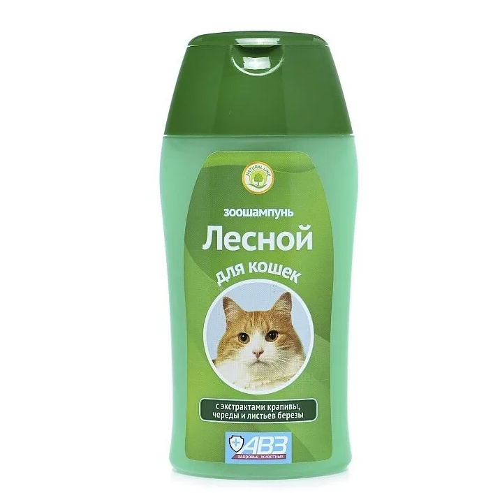 Авз лесной 180 мл шампунь для кошек с кондиционером и экстрактами лекарственных растений в интернет-зоомагазине Pets Room