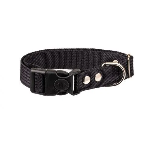 Ошейник нейлон l многоразм с фиксатором 25" 33-55 см rich breed он-325 черный в интернет-зоомагазине Pets Room