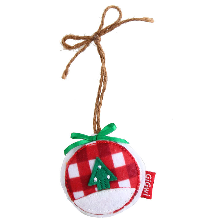 85031 Игрушка для кошек елочный шарик с кошачьей мятой 6 см, серия x-mas tales , gigwi в интернет-зоомагазине Pets Room