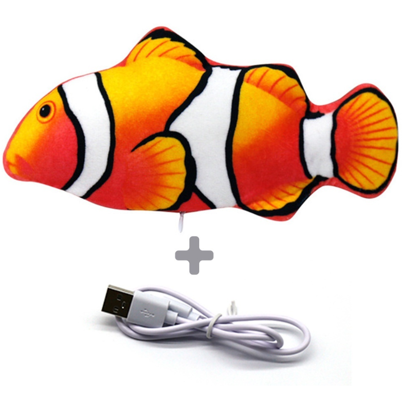 Интерактивная рыбка для кошек с аккум. 28х11 клоун rich breed ик-31 в интернет-зоомагазине Pets Room