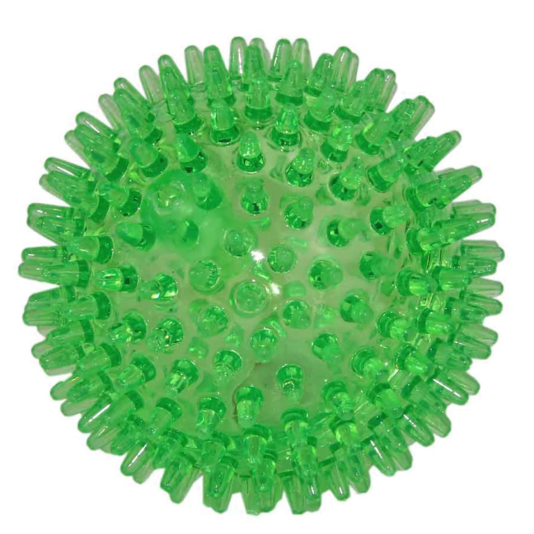 Мяч для собак светящийся игольчатый m 6,5см ис-25 зеленый в интернет-зоомагазине Pets Room