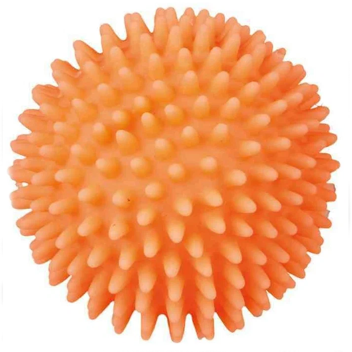 Мяч для собак светящийся игольчатый m 6,5см ис-25 оранжевый в интернет-зоомагазине Pets Room