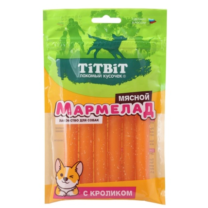 Титбит 026229 лакомство д/собак мармелад мясной с кроликом 120г в интернет-зоомагазине Pets Room