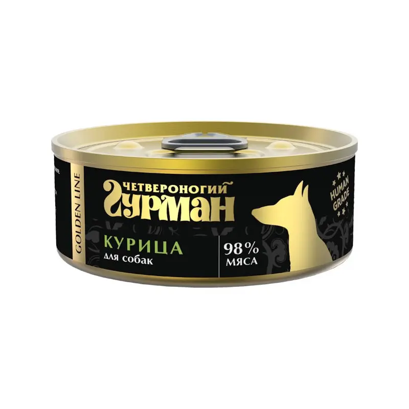 Четвероногий гурман кон.д/собак голден курица натуральная в желе 100гр в интернет-зоомагазине Pets Room