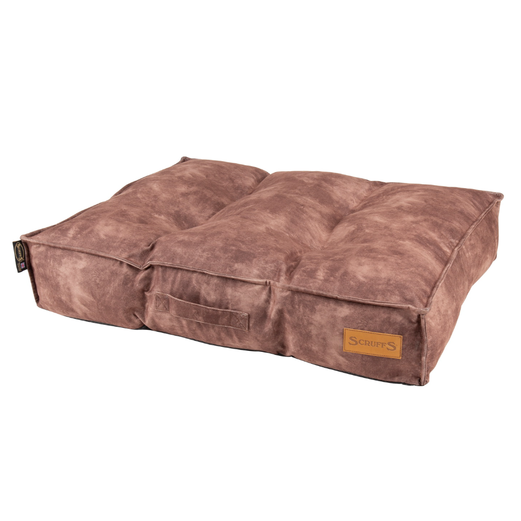 Scruffs матрас для собак "kensington", экозамша, шоколадный, 100x70x15см в интернет-зоомагазине Pets Room