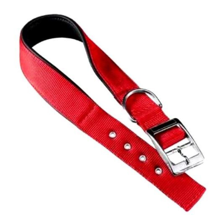 Ошейник daytona c40/63 с мягкой подкладкой, красный фото Ошейник daytona c40/63 с мягкой подкладкой, красный в интернет-зоомагазине Pets Room