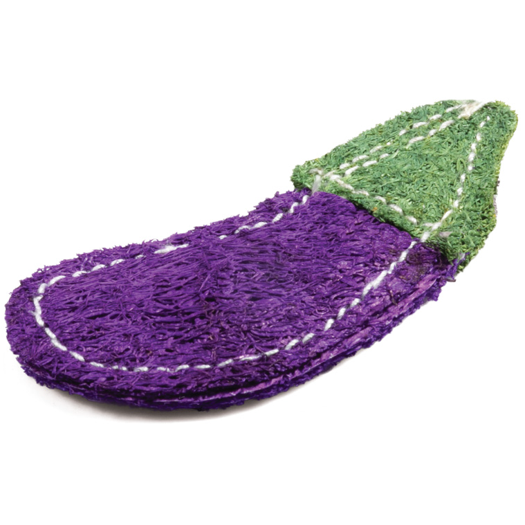 Игрушка для мелких животных из люфы "баклажан", 80мм, серия natural, triol в интернет-зоомагазине Pets Room