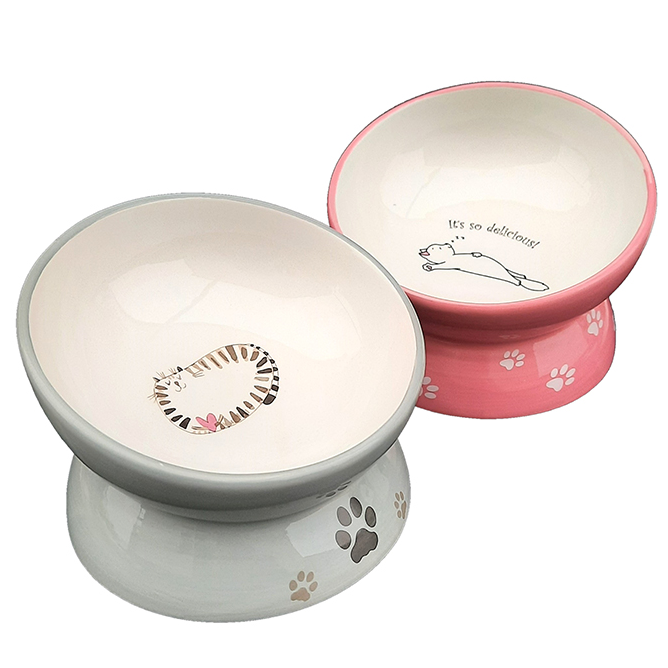 Миска керамическая "блюдце на ножке" (0,11 л.) (10702070/191222/3453716) в интернет-зоомагазине Pets Room