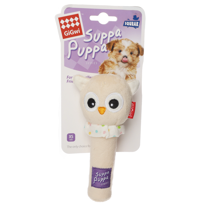 85032 Игрушка для маленьких собак сова с пищалкой 15 см, серия suppa puppa, gigwi в интернет-зоомагазине Pets Room